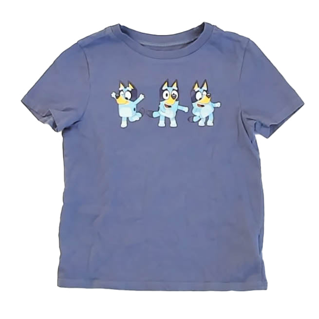 Bluey Girls Blue T-Shirt Size: 4T Blue