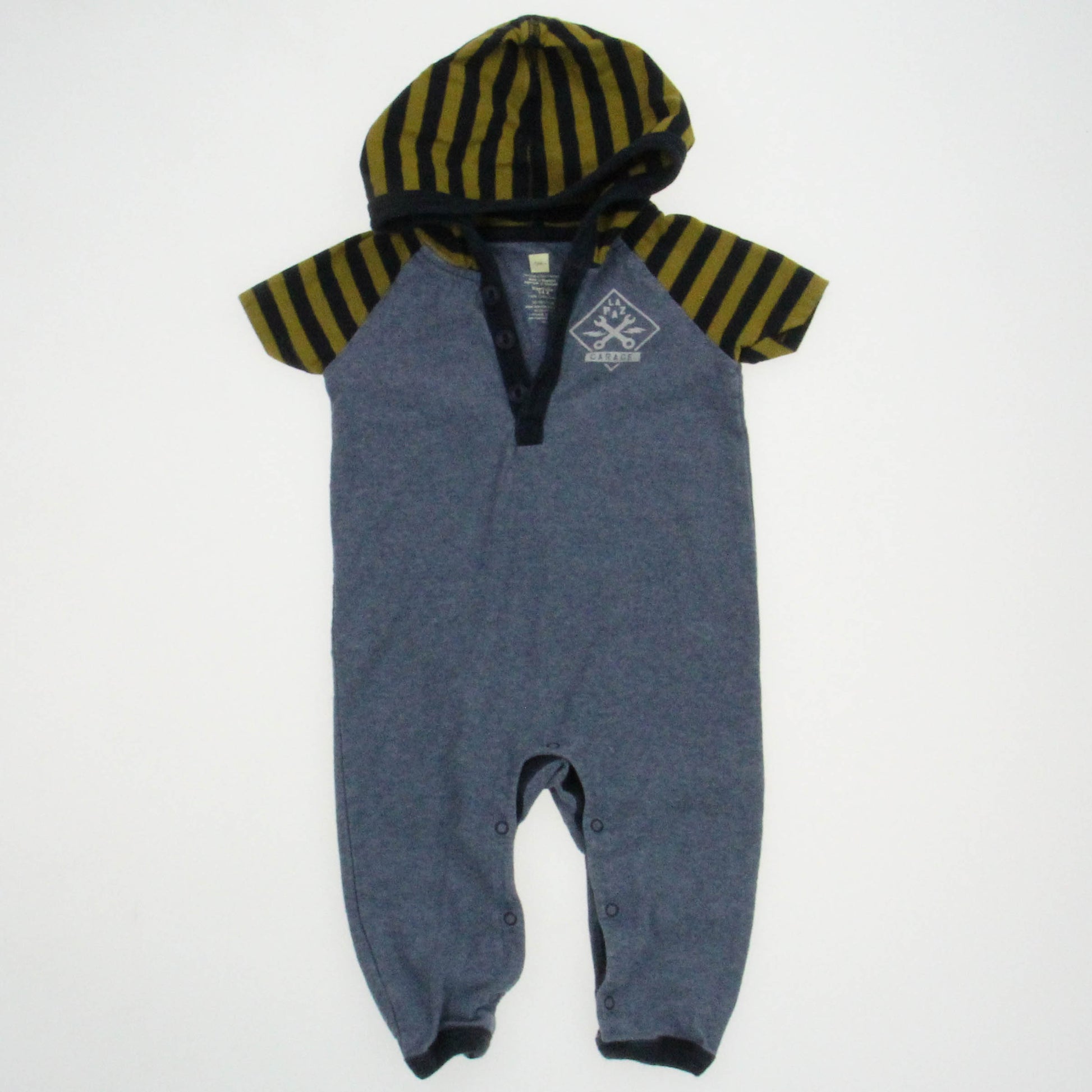 Tea Boys Blue Romper Size: 3-6 Months Blue