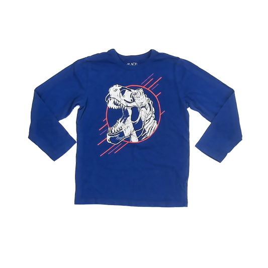 Children's Place Boys Blue Long Sleeve T-Shirt Size: 5-6 Years Blue