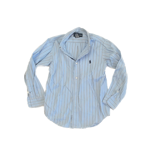 Ralph Lauren Boys Blue Button Down Long Sleeve Size: 6 Years Blue
