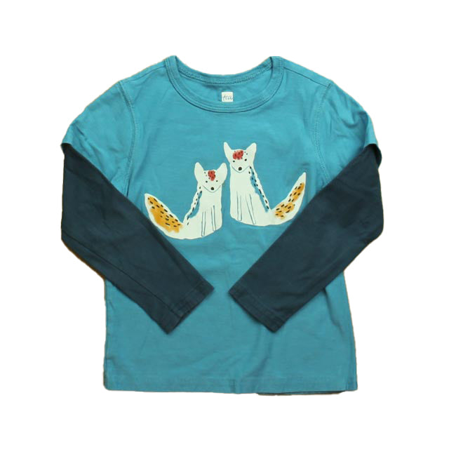 Tea Boys Blue Long Sleeve T-Shirt Size: 4T