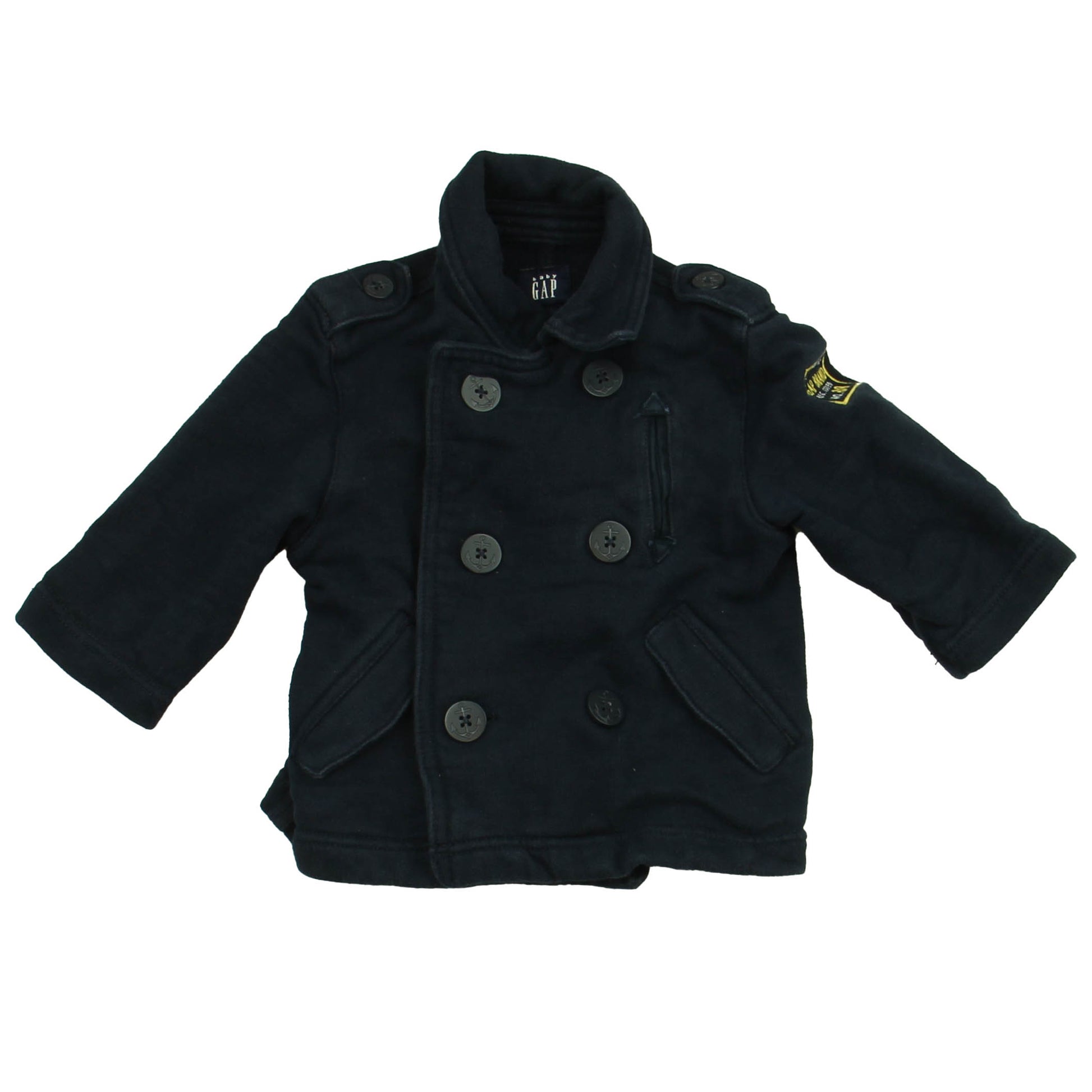 Gap Boys Blue Jacket Size: 12-18 Months Blue