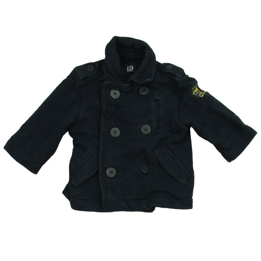Gap Boys Blue Jacket Size: 12-18 Months Blue