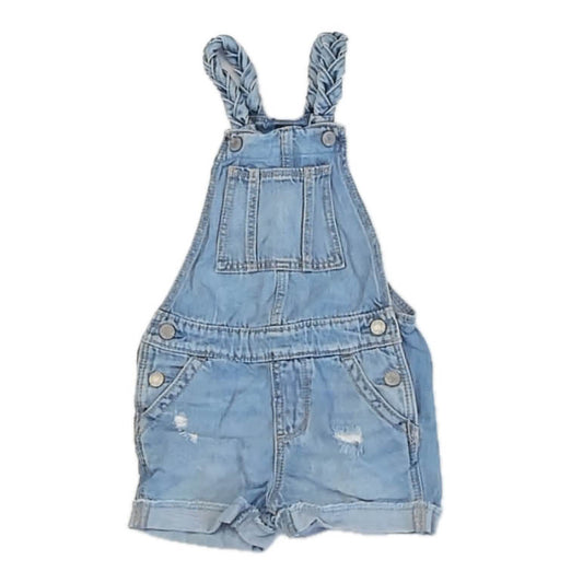 Gap Girls Blue Overall Shorts Size: 2T Blue