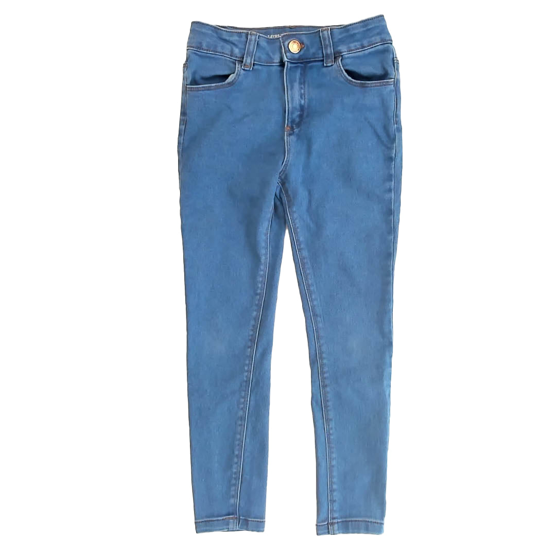 H&M Girls Blue Jeans Size: 7-8 Years Blue