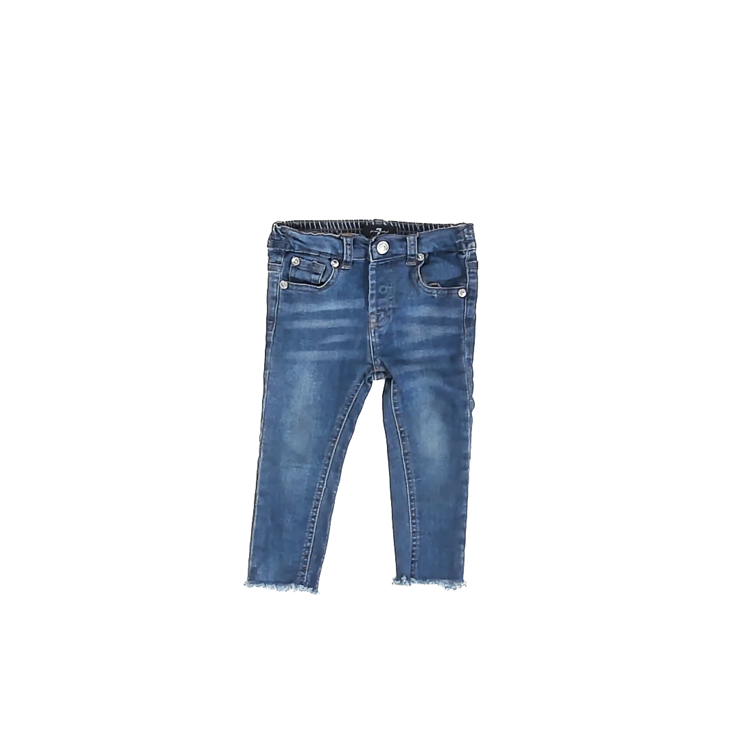 7 for all Mankind Girls Blue Jeans Size: 18 Months Blue