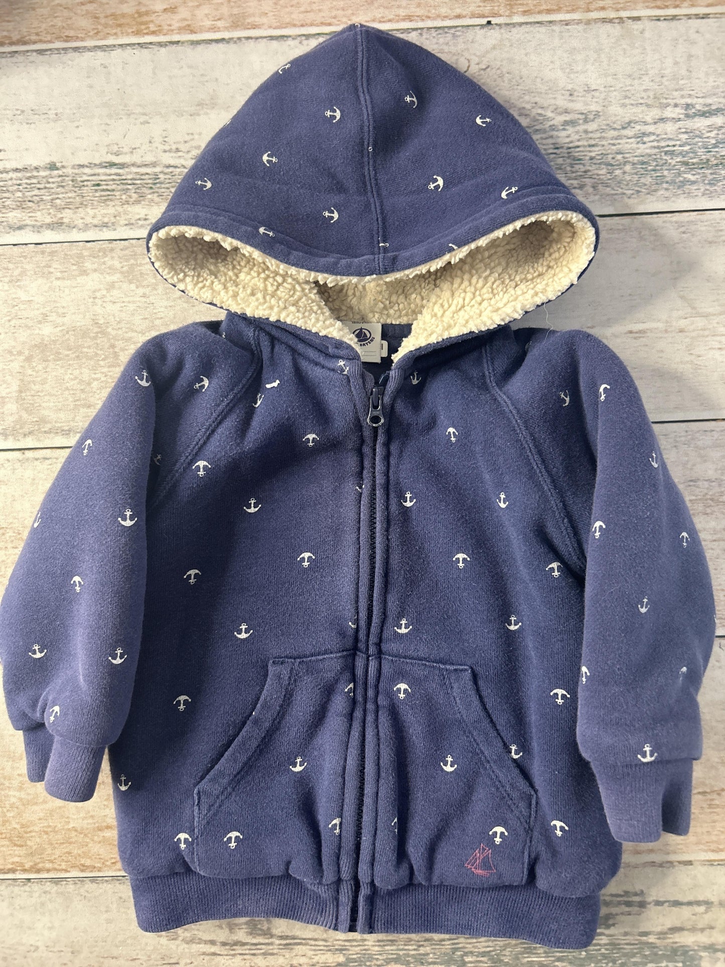 Unisex Blue Hoodie Size: 18 months Blue
