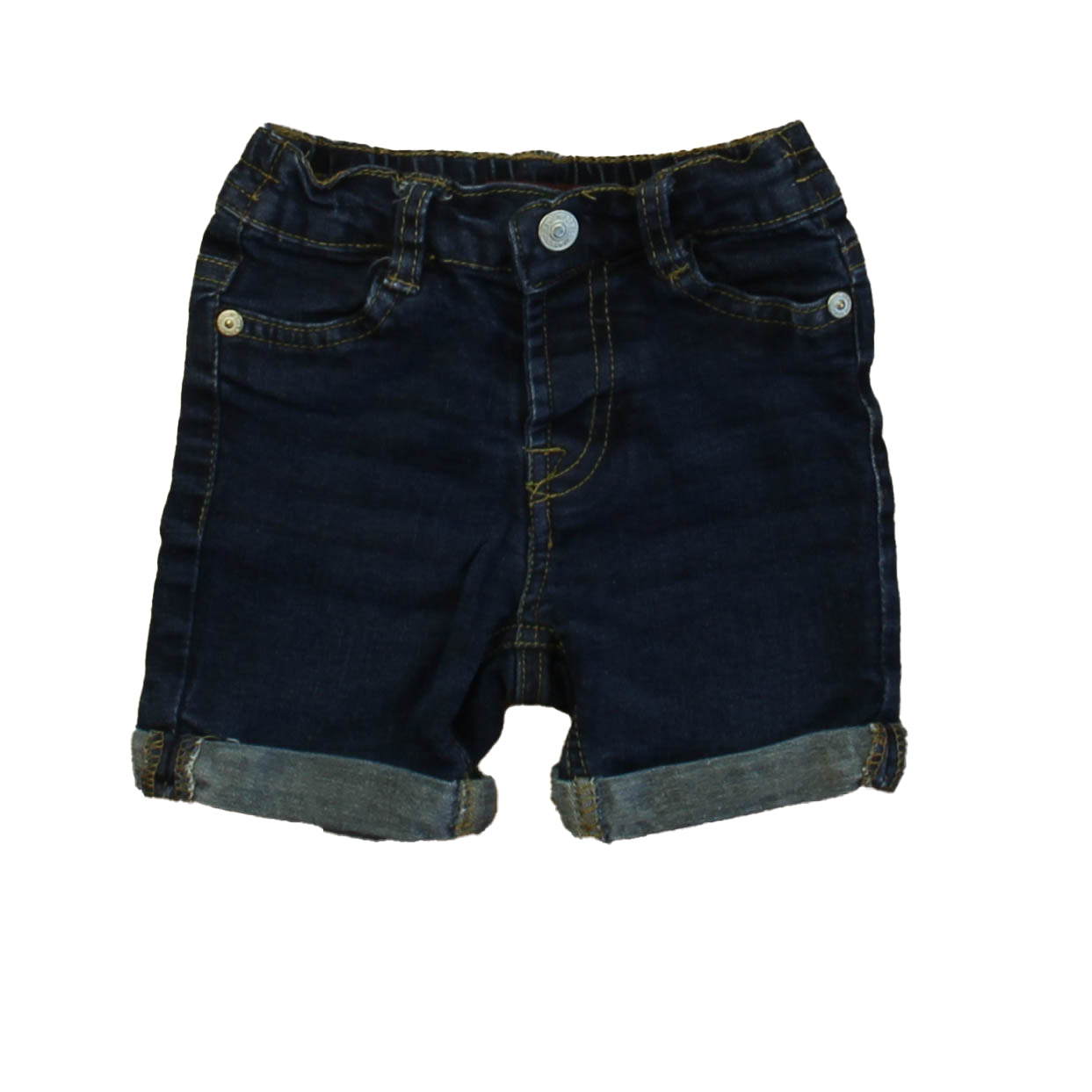 7 for all Mankind Boys Blue Jean Shorts Size: 12 Months Blue