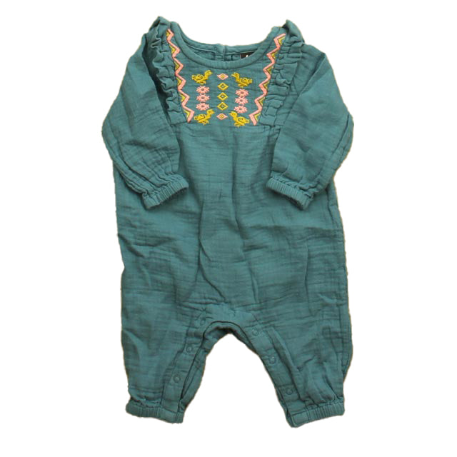 Tea Girls Blue Romper Size: 0-3 Months