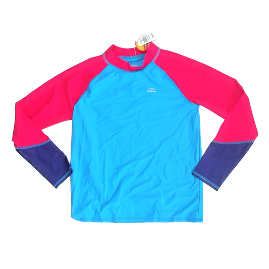 LL Bean Unisex Blue Rashguard Size: 14 Years Blue