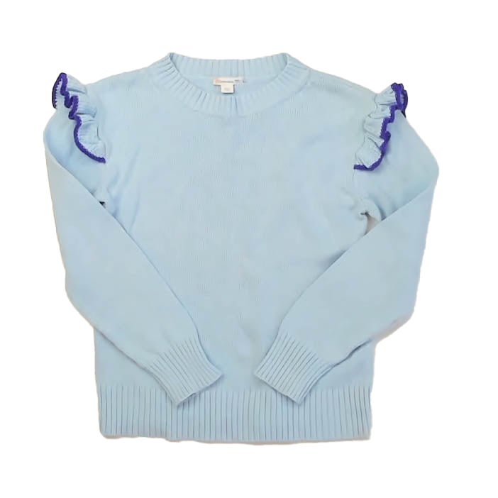 Crewcuts Girls Blue Sweater Size: 10 Years Blue