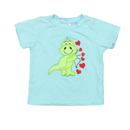 Smock Monkey Boys Blue T-Shirt Size: 12 Months Blue