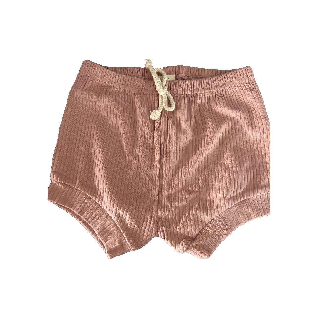 Sage and Ivory Girls Blush Shorts Size: 3T Blush