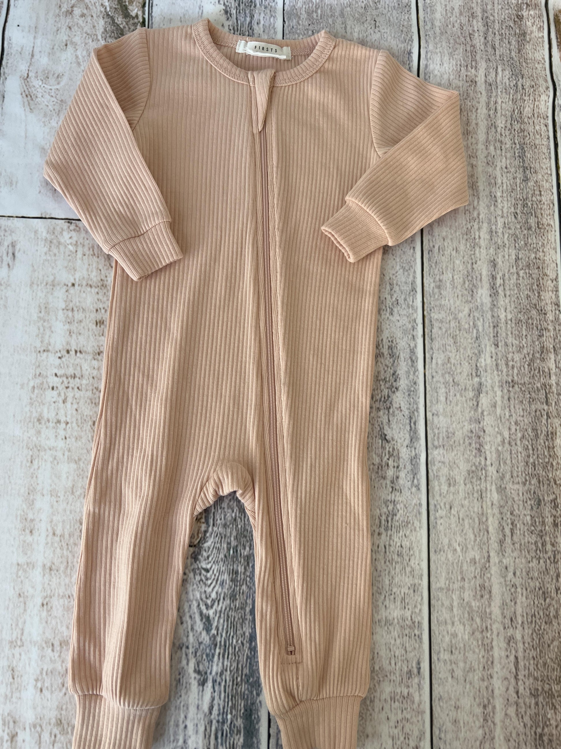 Firsts Girls Blush Long Sleeve Outfit Size: 9 months Blush