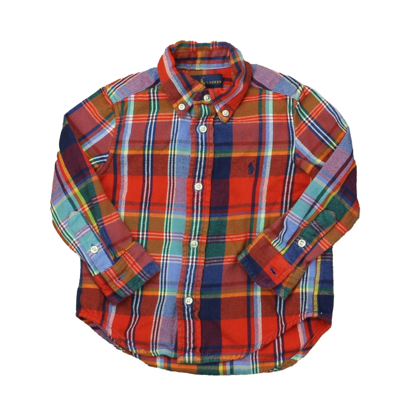 Ralph Lauren Boys Boys | Red | Multi | Plaid Button Down Long Sleeve Size: 2T