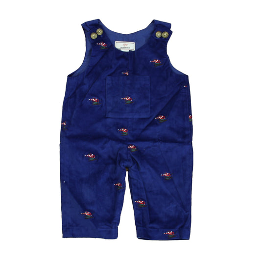 Classic Prep Boys Bright Navy with Skiers Corduroy Pants Size: 9-12 Months