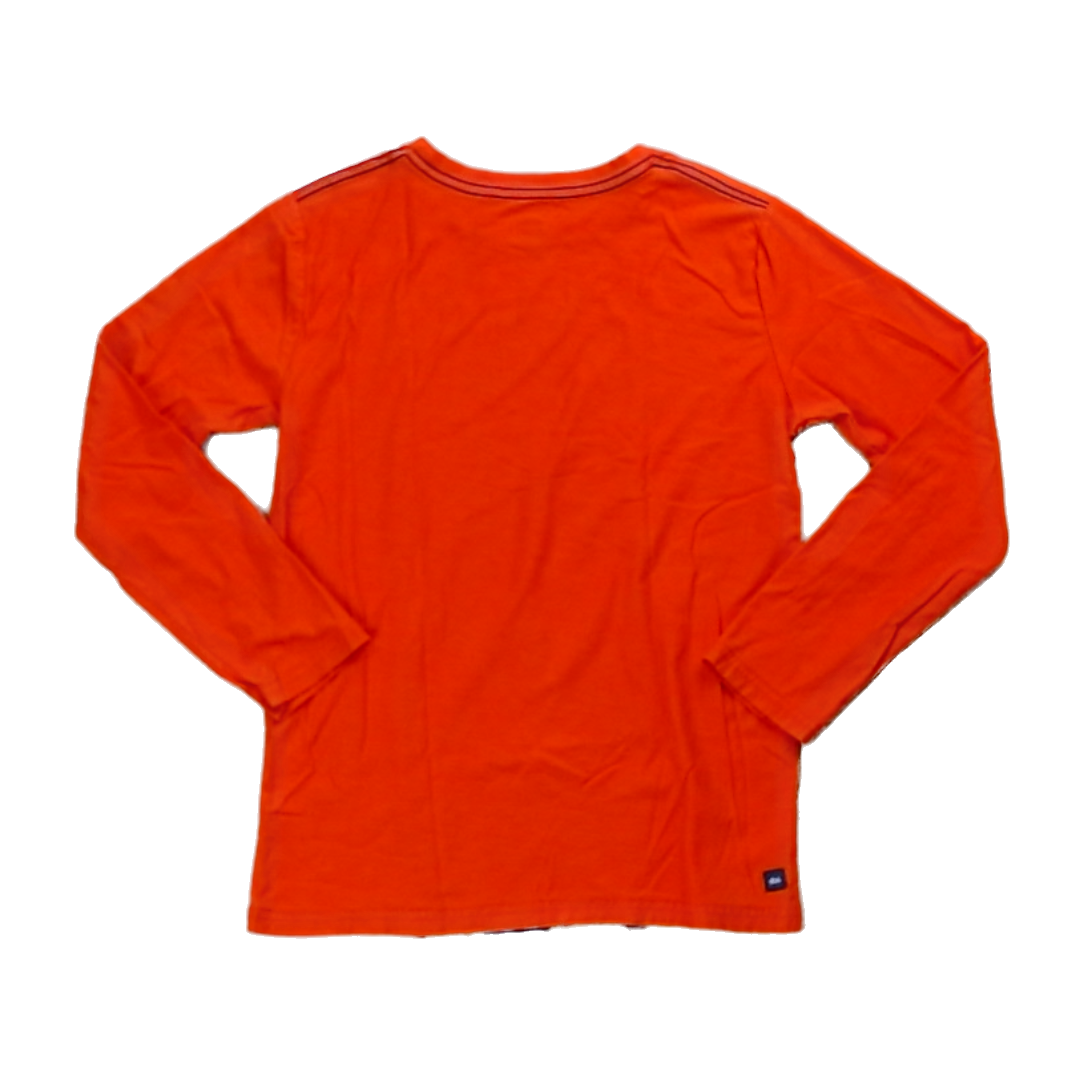 Tea Collection Boys Bright Orange | Dog Long Sleeve Shirt Size: 14 Years Bright Orange | Dog