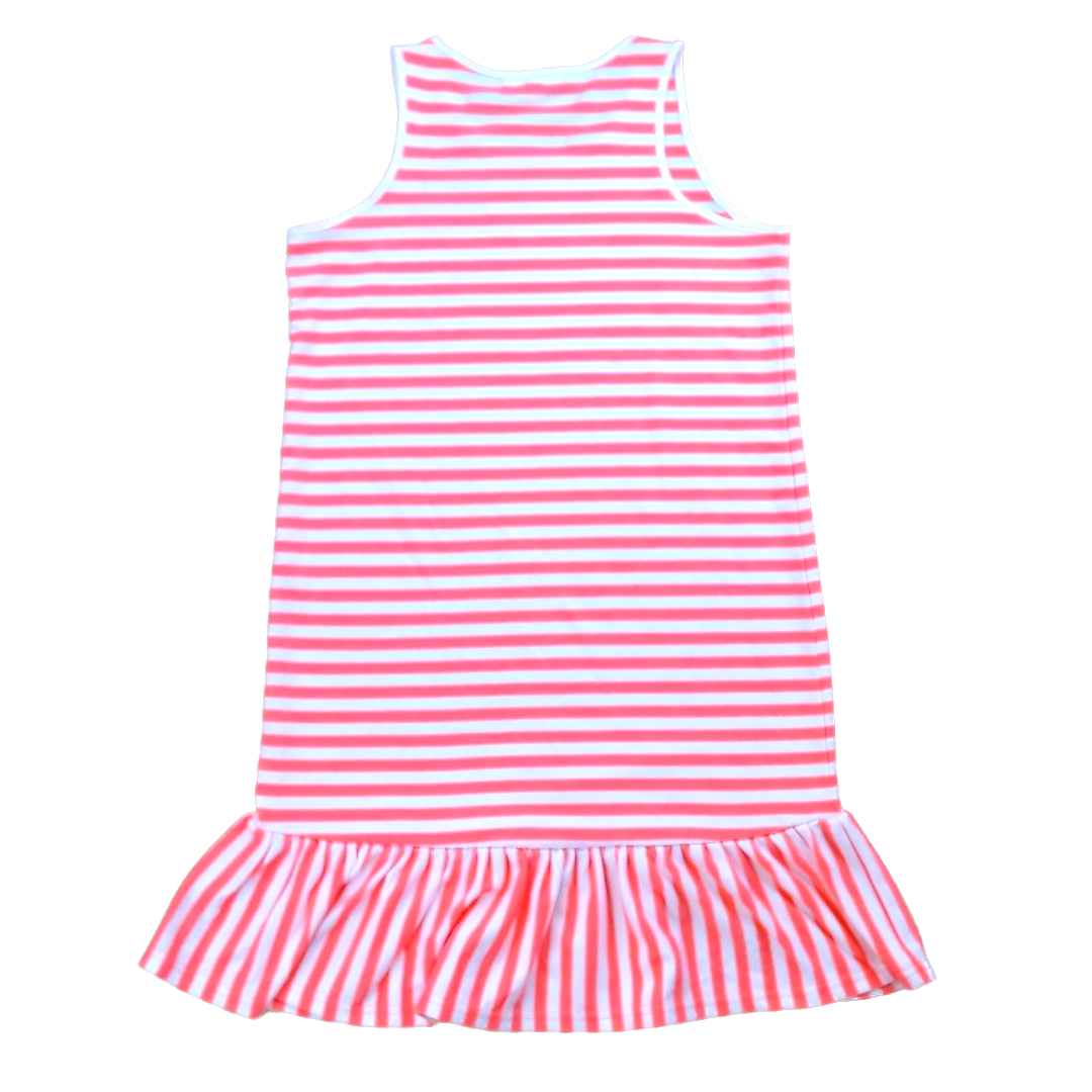 Rockets Of Awesome Girls Bright Pink and White Dress Size: 14 Years Bright Pink and White
