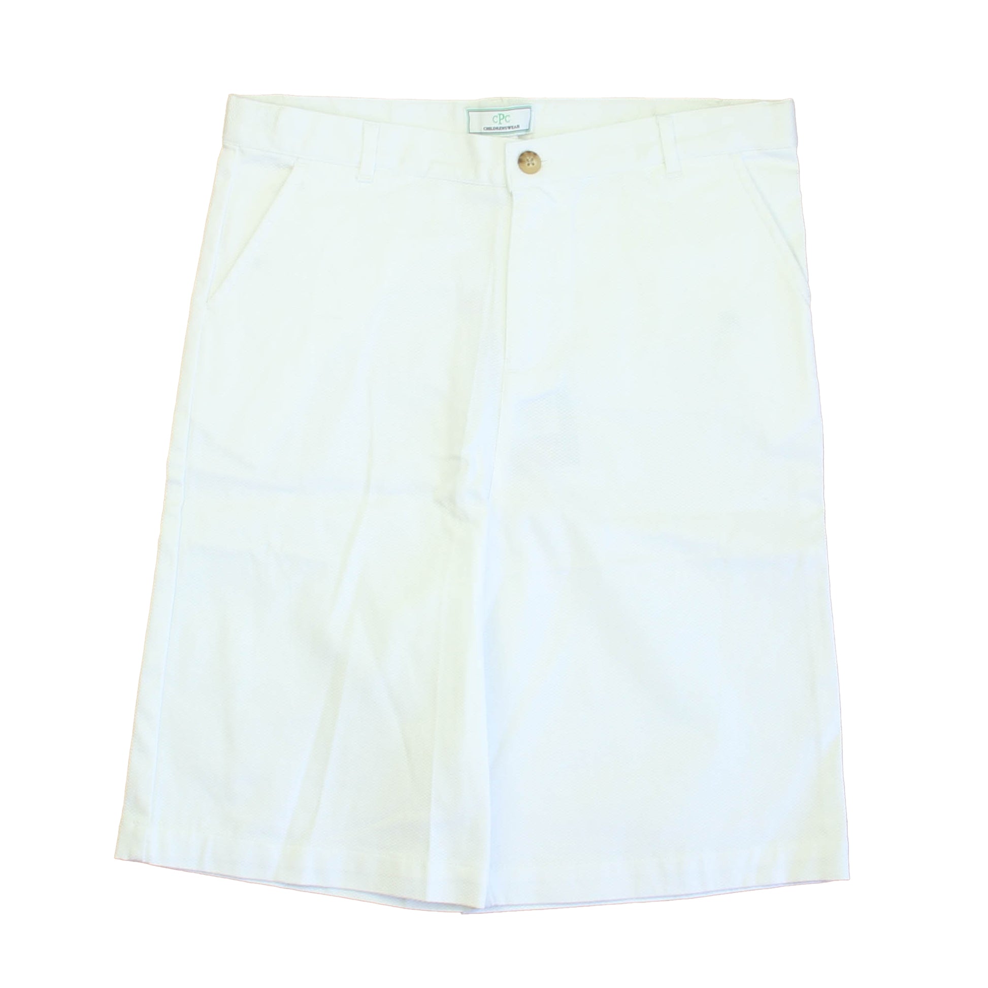 Classic Prep Boys Bright White Shorts Size: 6-14 Years Bright White