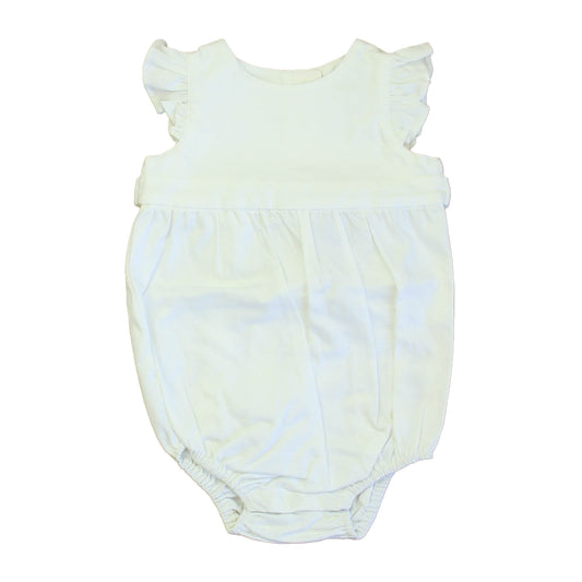 Classic Prep Girls Bright White Romper Size: 6-9 Months Bright White