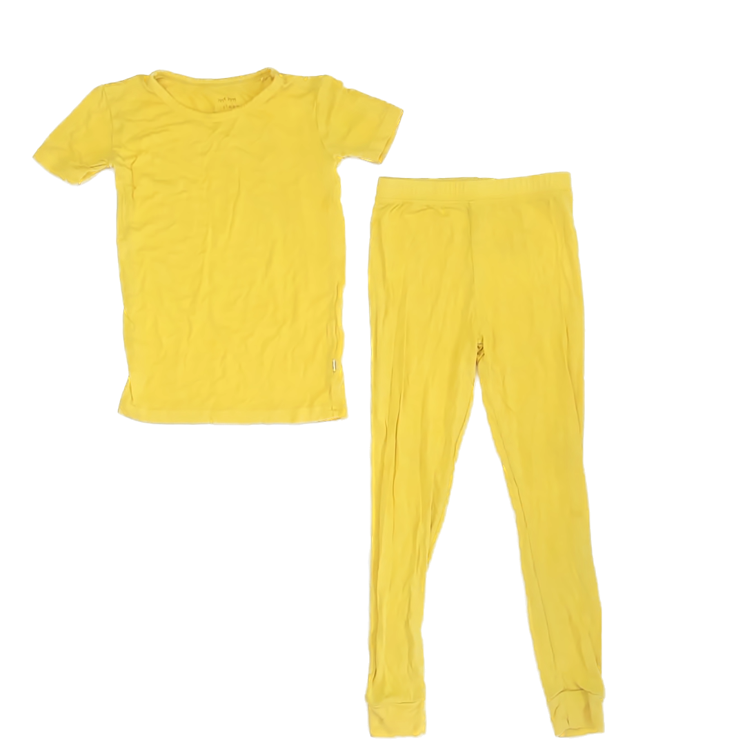 Little Sleepies Unisex Bright Yellow 2-piece Pajamas Size: 4T Bright Yellow