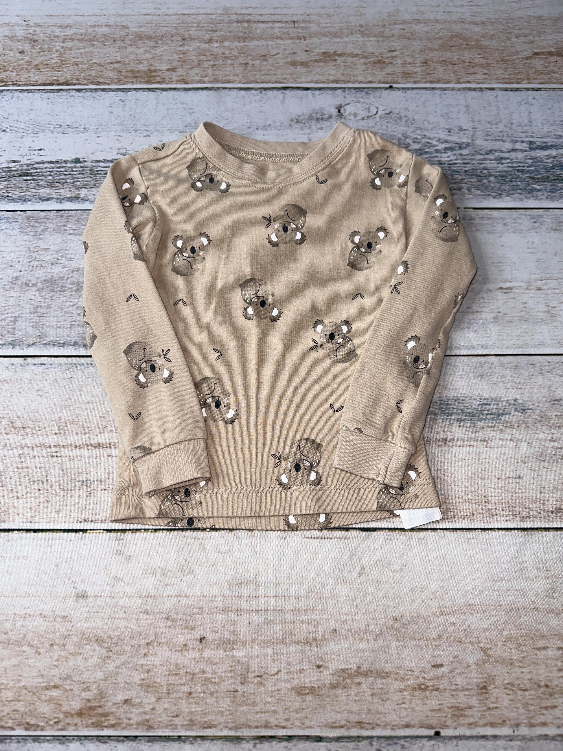 Petit Lemi Unisex Brown | animals Long Sleeve Shirt Size: 12 months Brown | animals