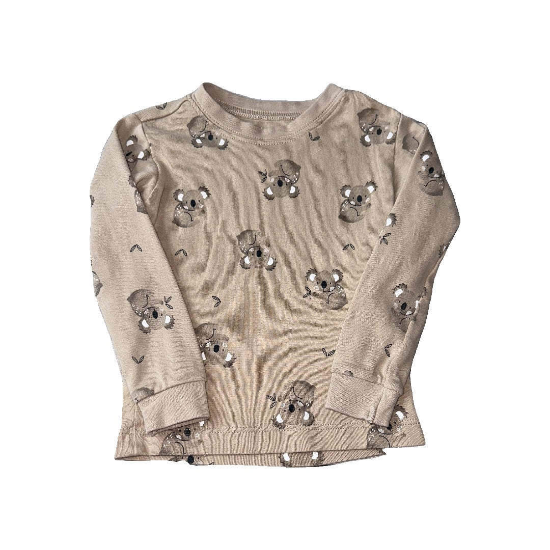 Petit Lemi Unisex Brown | animals Long Sleeve Shirt Size: 12 months Brown | animals