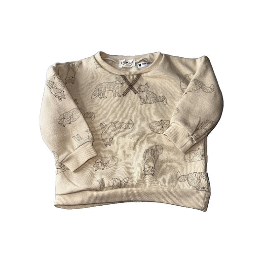 Rabbit Bear Unisex Brown | animals Sweatshirt Size: 18 months Brown | animals