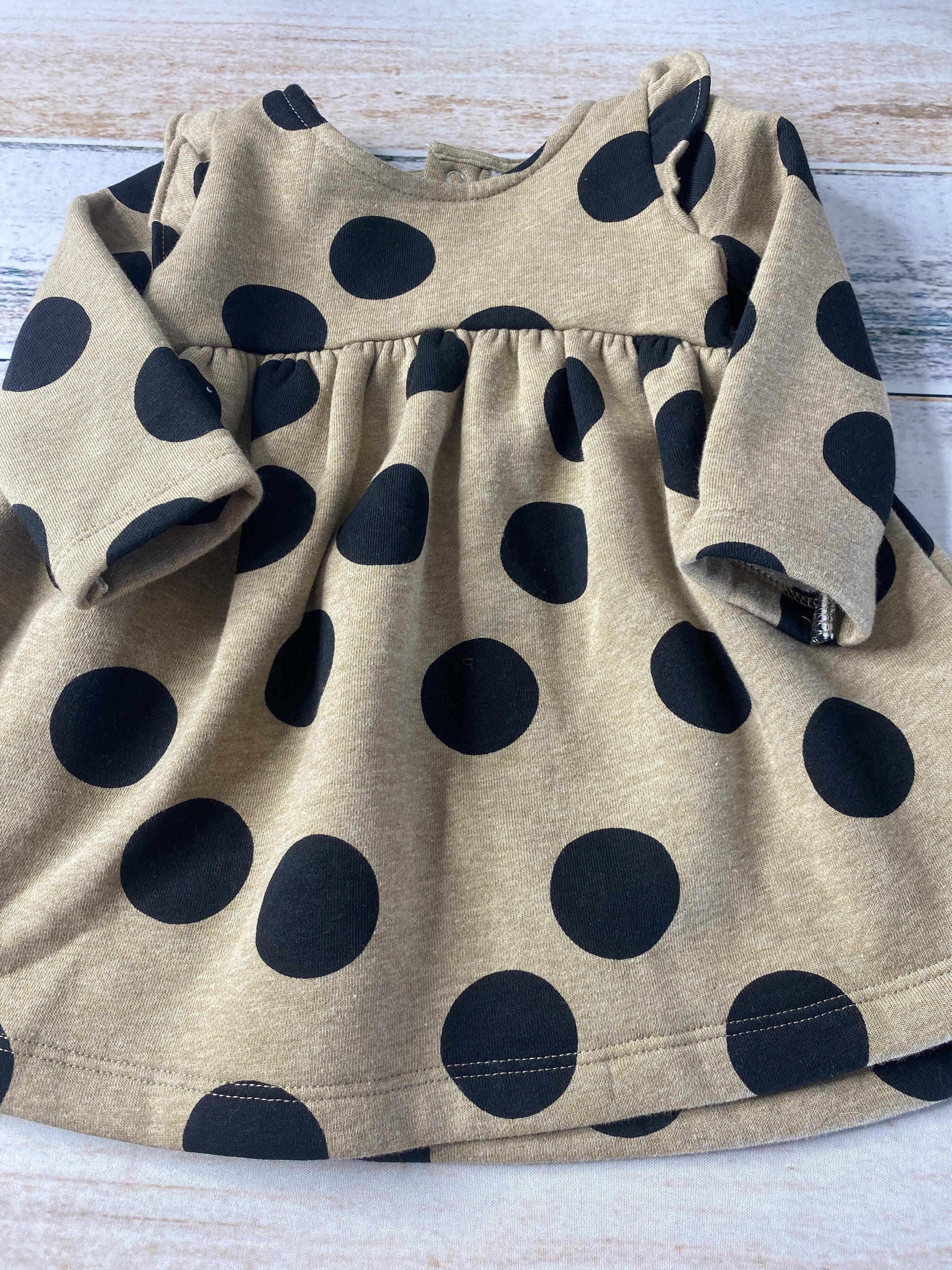 Carters Girls Brown | Black | Dots Dress Size: 9 months Brown | Black | Dots