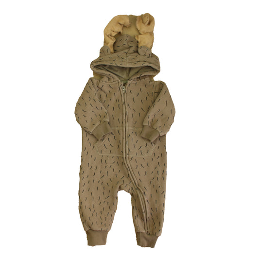 Vaenait Boys Brown | Black Long Sleeve Outfit Size: 3-6 Months Brown | Black