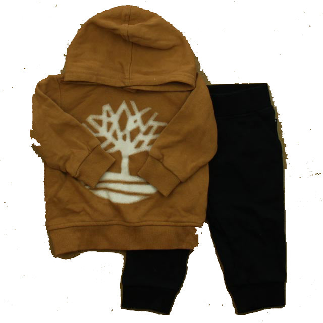 Timberland Boys Brown | Black Apparel Sets Size: 12 Months