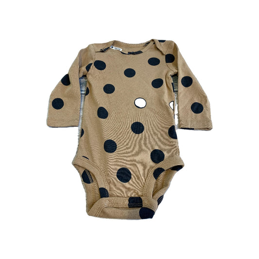 Carters Girls Brown | Black Onesie Size: 6 months Brown | Black