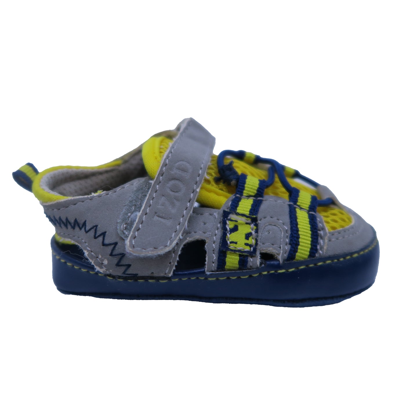 Cade&Co Boys Brown | Blue | Elephant Booties Size: 1-2 Infant Brown | Blue | Elephant