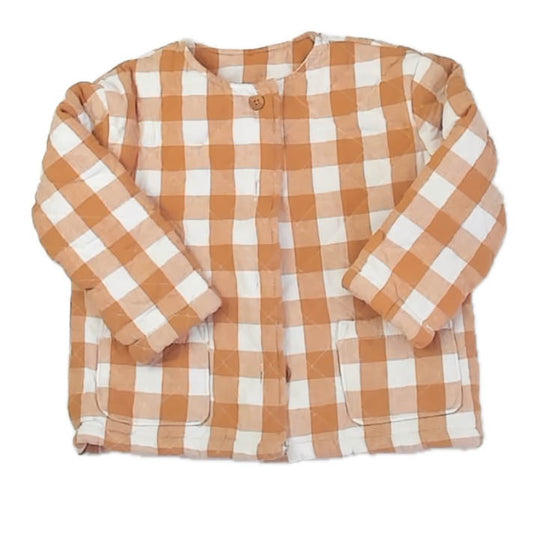 Lauren Conrad Girls Brown Check Jacket Size: 2T Brown Check