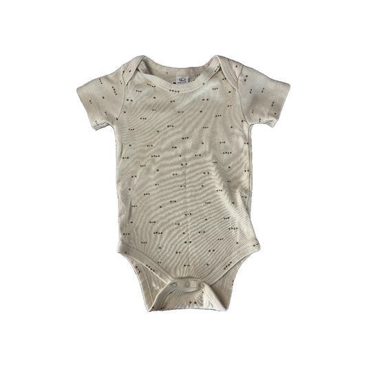 Colored Organics Unisex Brown | cream Onesie Size: 12-18 months Brown | cream