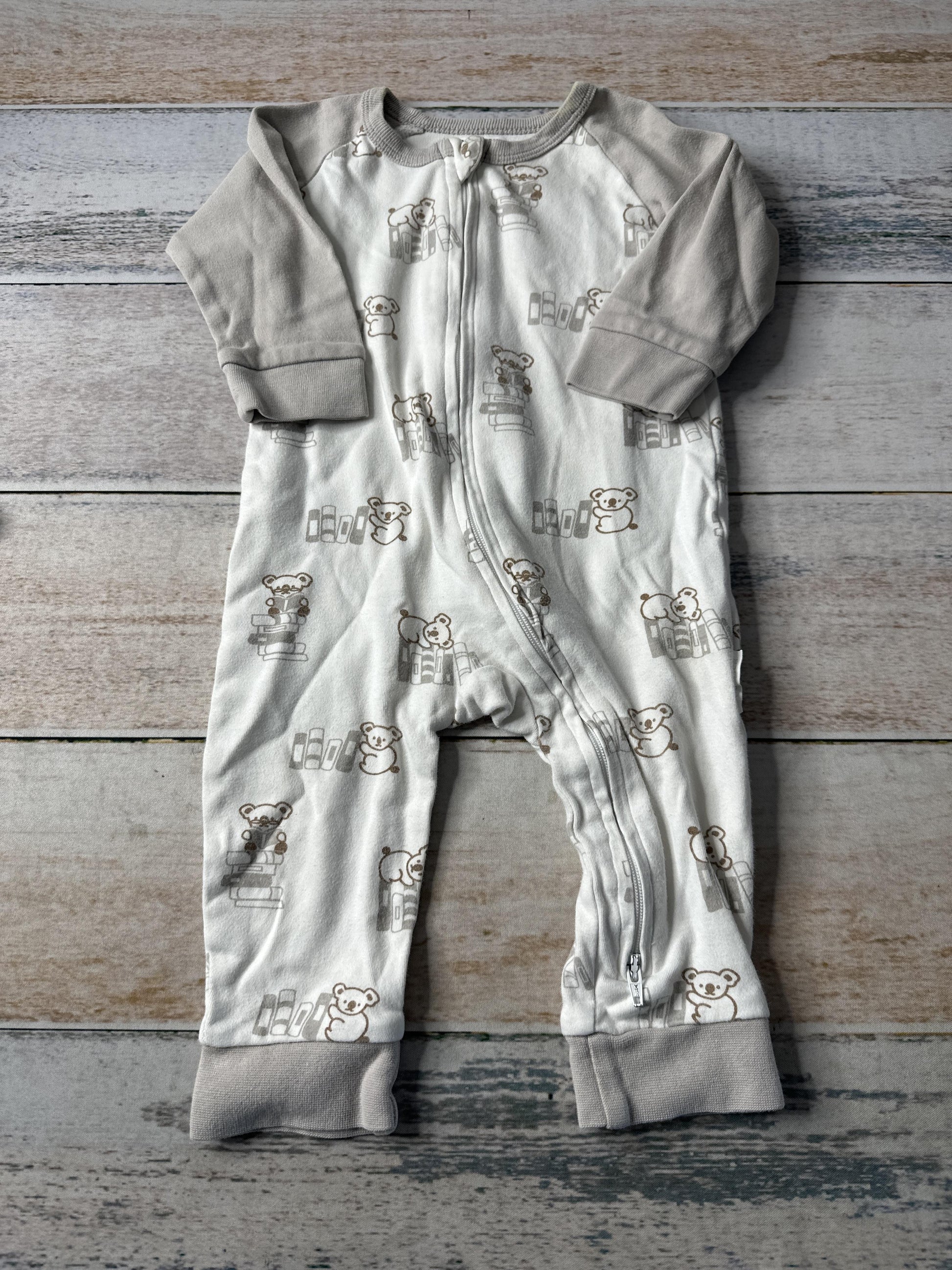 Bebenca Boys Brown | cream Long Sleeve Outfit Size: 6-9 months Brown | cream
