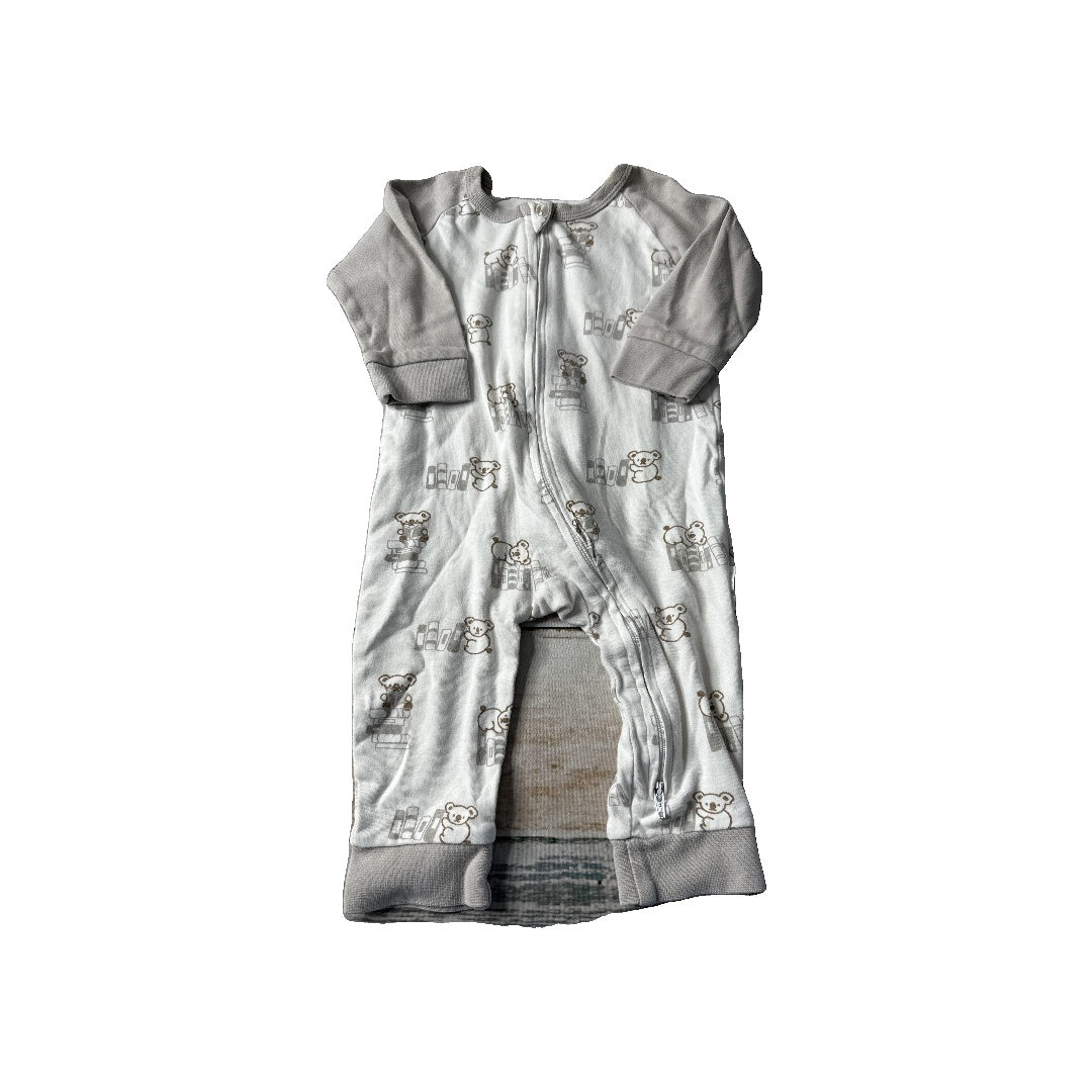 Bebenca Boys Brown | cream Long Sleeve Outfit Size: 6-9 months Brown | cream