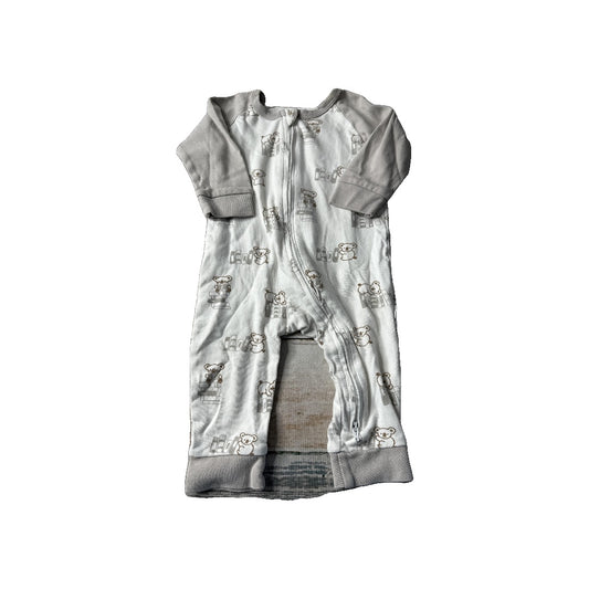 Bebenca Boys Brown | cream Long Sleeve Outfit Size: 6-9 months Brown | cream