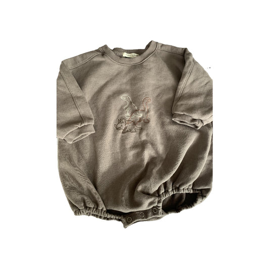 Anggo bebe Boys Brown | Dinosaur Long Sleeve Outfit Size: 18 months Brown | Dinosaur