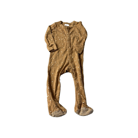Colored Organics Unisex Brown | Dots Pajamas Size: 3-6 months Brown | Dots