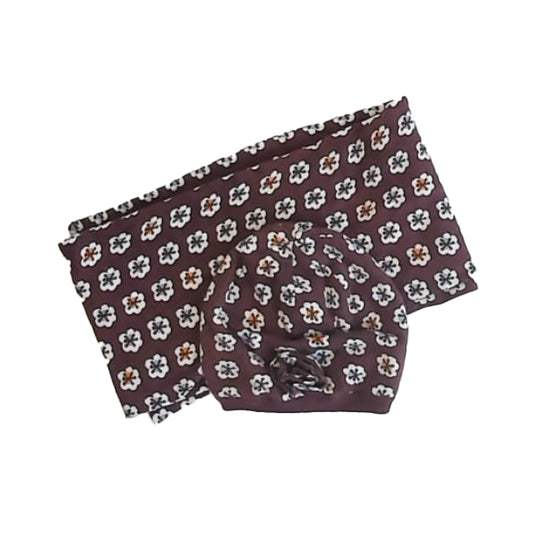 Vera Bradley Girls Brown Floral Winter Hat Size: 2-4T Brown Floral