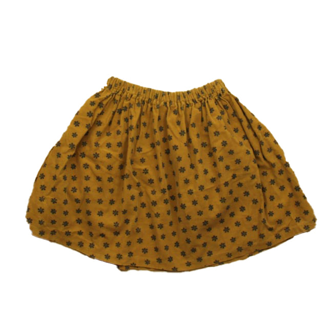 Mabo Girls Brown Floral Skirt Size: 10-11 Years Brown Floral