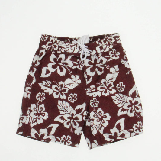 Janie and Jack Boys Brown | Floral Trunks Size: 3-6 Months Brown | Floral
