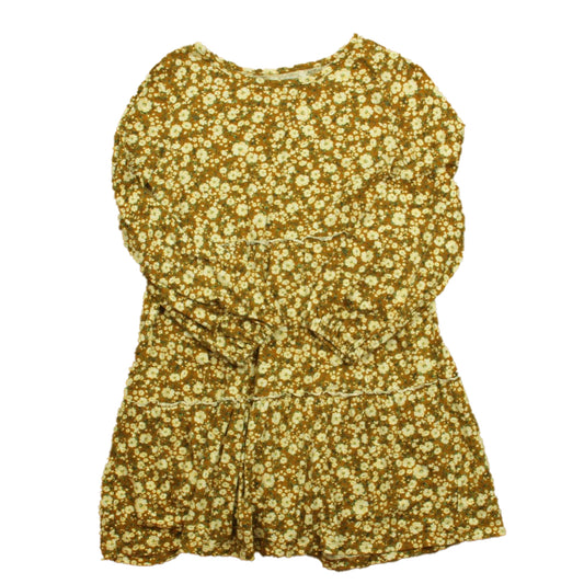 Old Navy Girls Brown Floral Dress Size: 10-12 Years Brown Floral