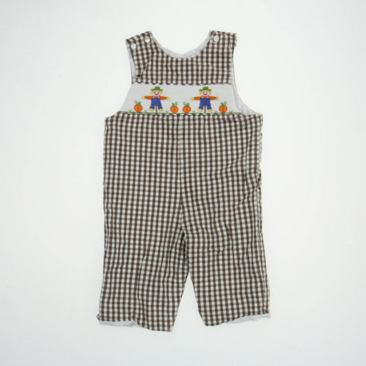 Petite Palace Boys Brown | Gingham Romper Size: 12 Months