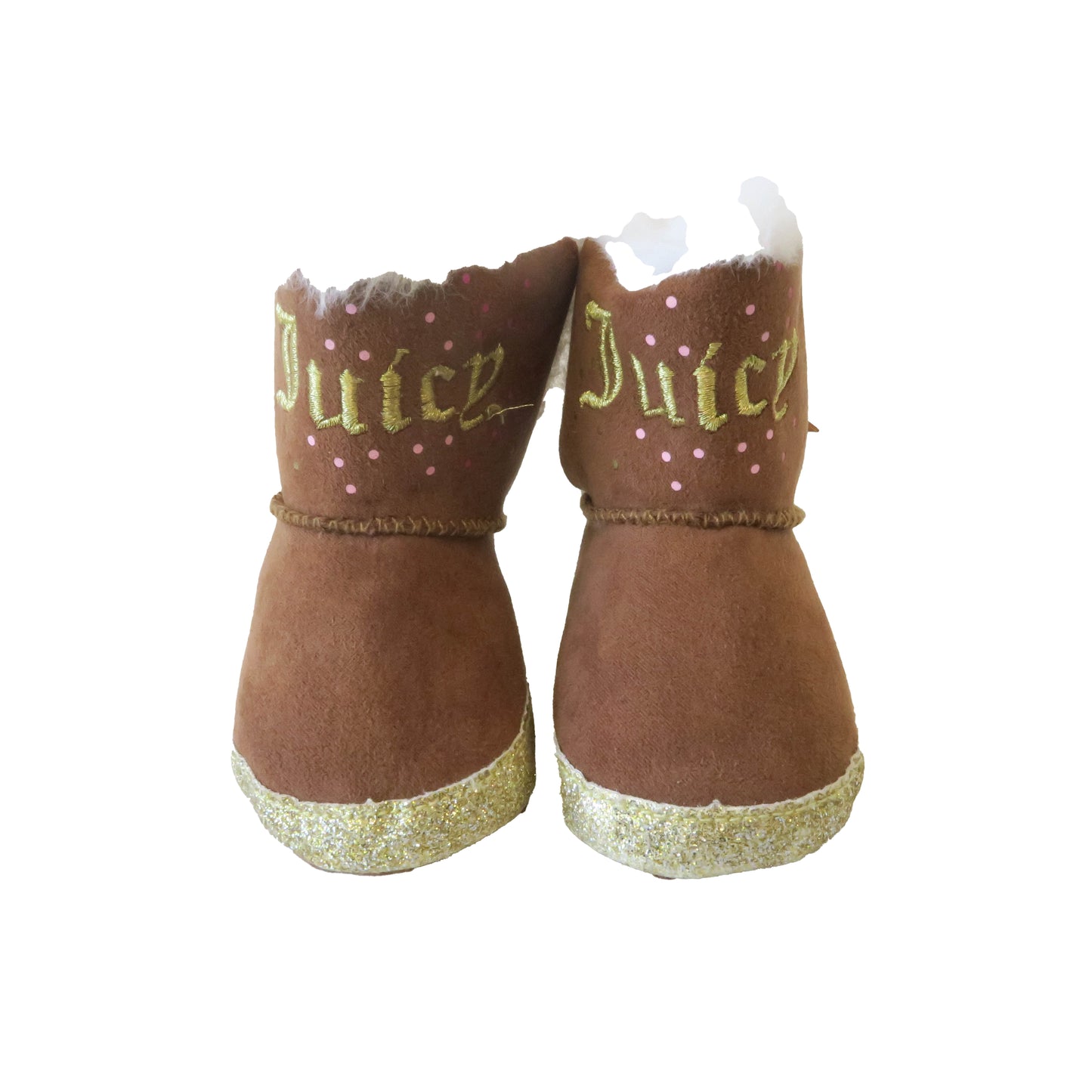 Juicy Couture Girls Brown | Gold Boots Size: 2 Infant