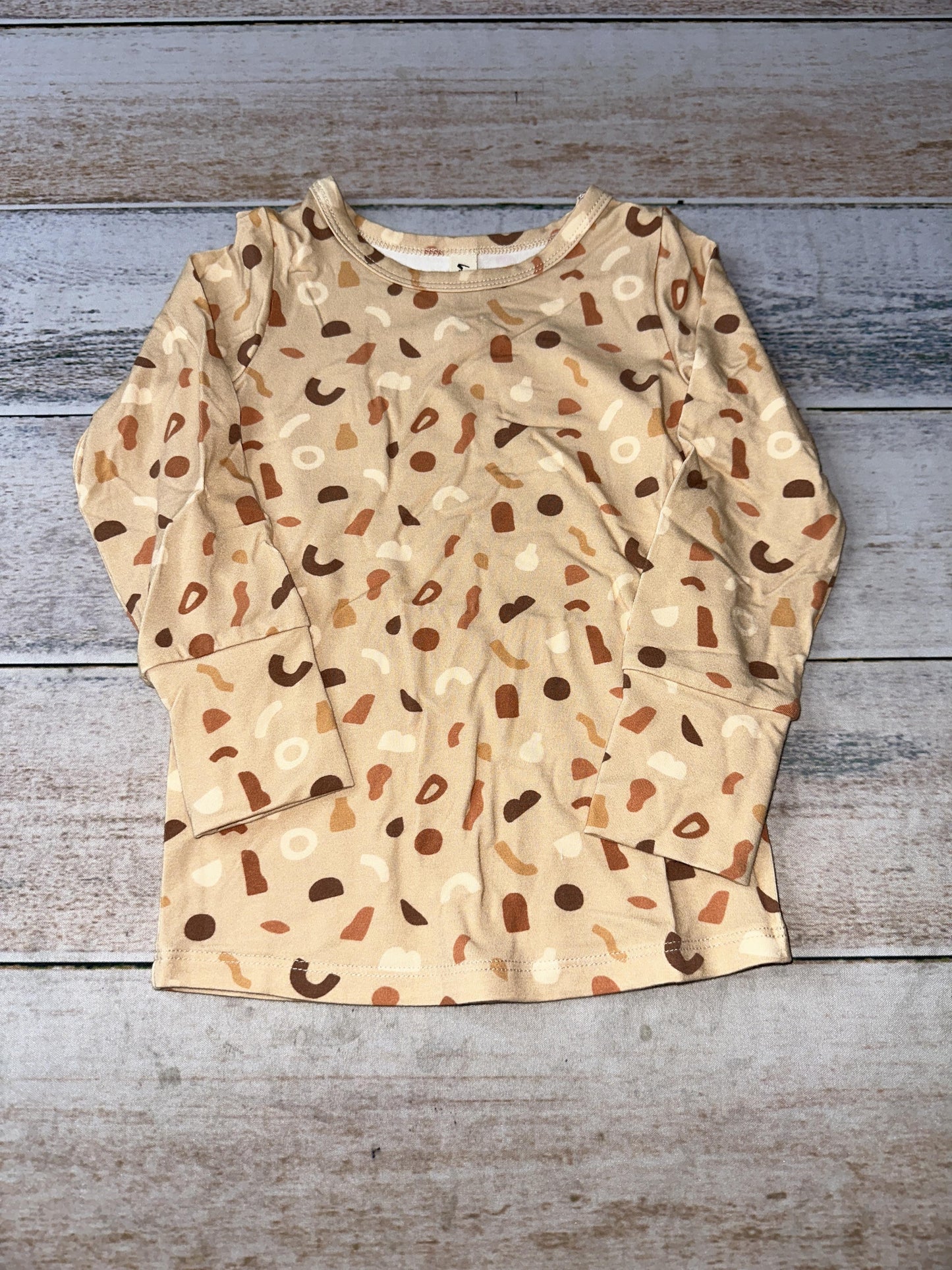 BabySprouts co Unisex Brown | Graphic Long Sleeve Shirt Size: 18-24 months Brown | Graphic