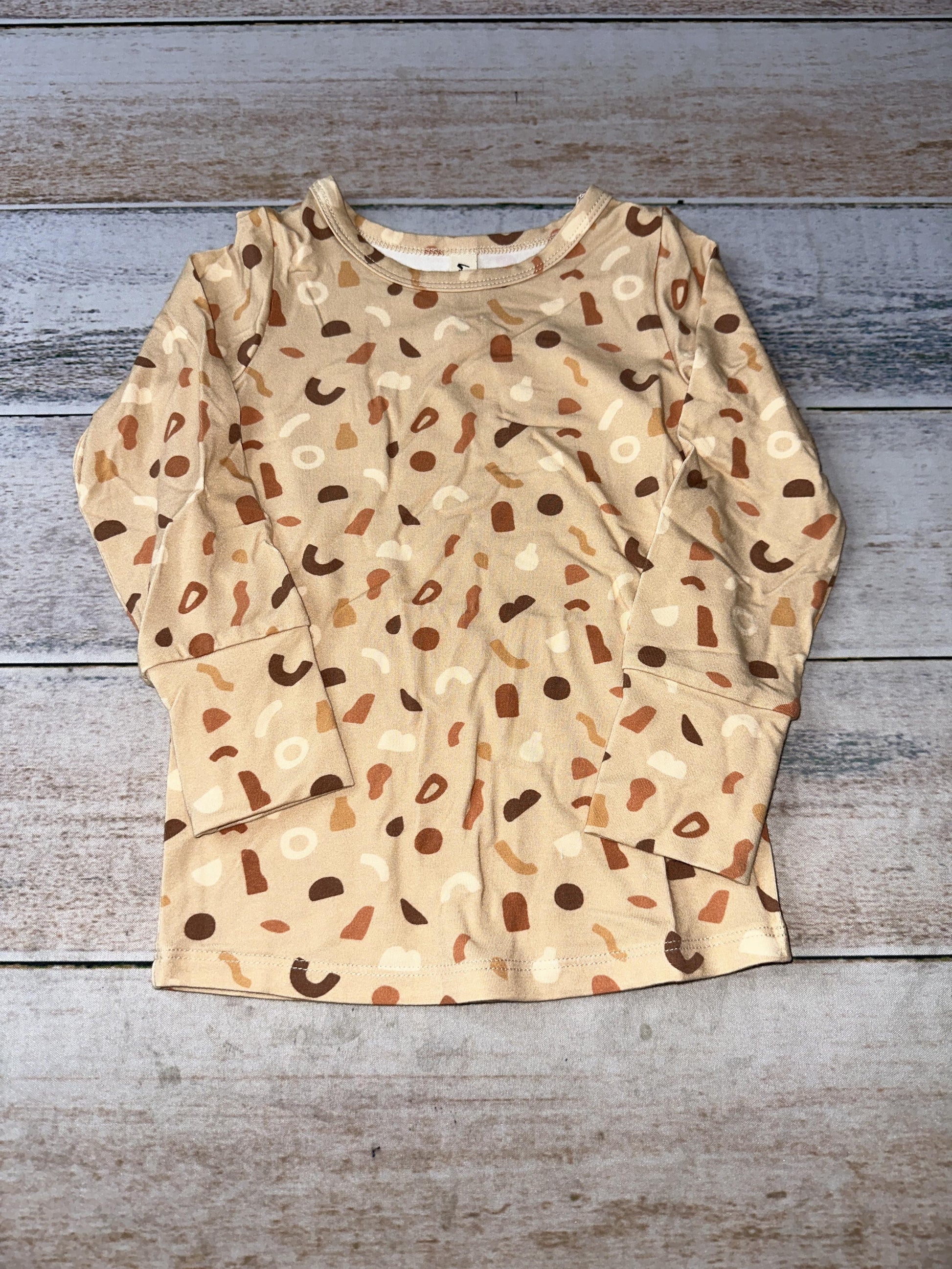 BabySprouts co Unisex Brown | Graphic Long Sleeve Shirt Size: 18-24 months Brown | Graphic