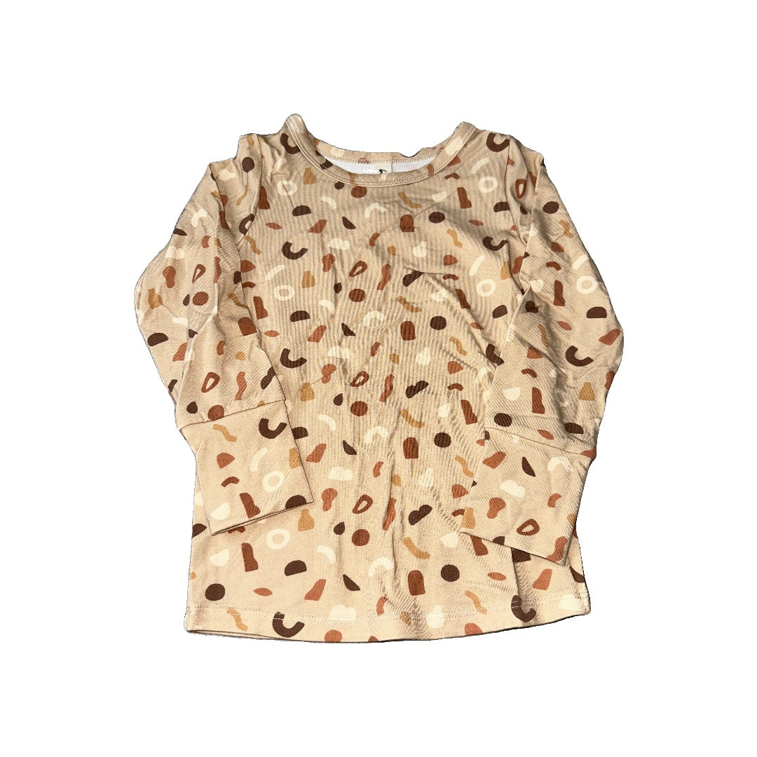 BabySprouts co Unisex Brown | Graphic Long Sleeve Shirt Size: 18-24 months Brown | Graphic
