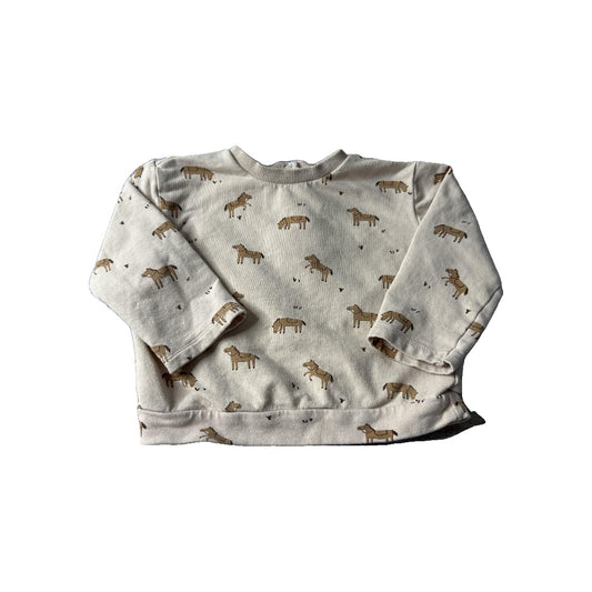 Focus Unisex Brown | Horses Sweater Size: 18 months Brown | Horses